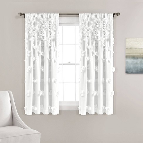 84 X54 Riley Sheer Window Curtain, How To Steam Wrinkles Out Of Sheer Curtains