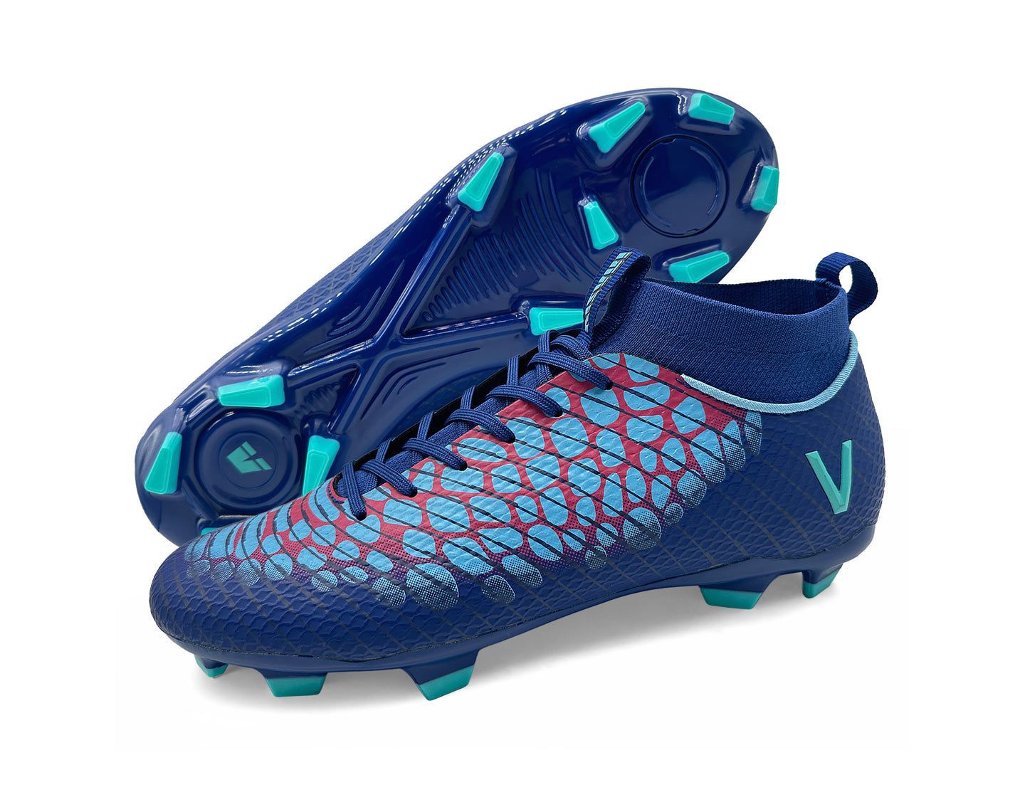 Мужские бутсы Vizari Flynox Adult Firm Ground Soccer Cleats Royal — фото 1