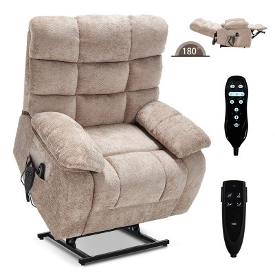 GlasFlength Massage Chairs Human Touch Massage Chairs Real Home Massage Chair Compact Chair Full Body Relax for Living Room, Beige, 40.55"*37"*42.51"