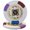 Slickblue 14-Gram Poker Chips 25-Pack, King's Casino Design, Four-Tone Color, Floral Edge Mold, $0.25-$10K - 3 of 3