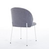 NicBex Modern Upholstered Dining Chairs Set of 2 with Curved Backrest & Iron Feet,Sleek Design Kitchen Chairs,Living Room Chairs - 4 of 4