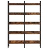 Resenkos Bookshelf, Bookcase Standing Shelf Unts,5-Tier Bookshelf, Double Wide Bookcase Storage Shelves Unit,Black - 3 of 4