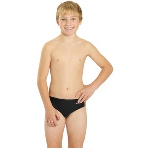 Sporti Piped Splice Brief Swimsuit (22-40) - 1 of 4