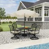 Mondawe 9 ft. Crank Design Bohemian Tassel Style Outdoor Market Umbrella with Full Fiberglass Rib - 2 of 4