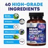 Brain Booster Nootropic Supplement 1000mg Support Focus Energy Memory & Clarity - 60 Capsules By Nature's Nutrition - 2 of 4