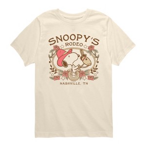 Boys' - Peanuts - Snoopy Western Short Sleeve Graphic T-Shirt - 1 of 4