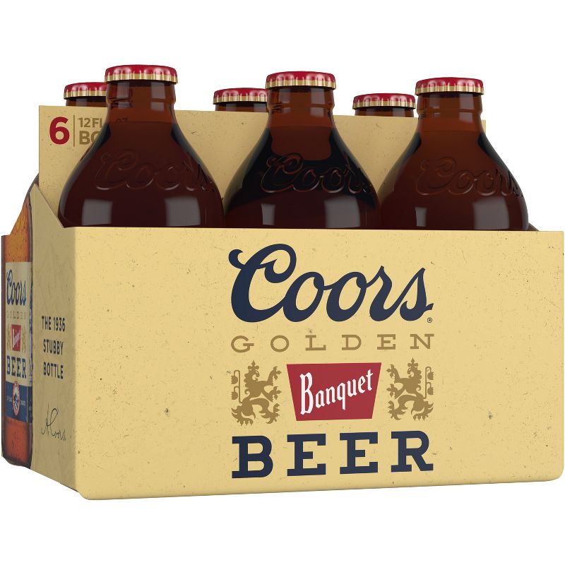 Coors Banquet Beer - 6pk/12 fl oz Bottles, 1 of 10
