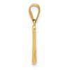 Black Bow Jewelry 14k Yellow Gold, Mimi Collection, Small Script Initial M Pendant - 2 of 4