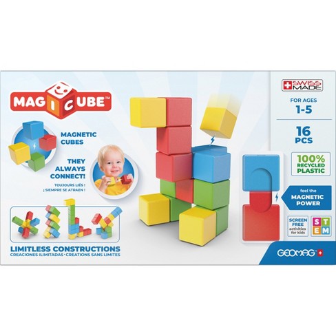 Geomag Magicube Free Build 64 pc - Best for Ages 1 to 7