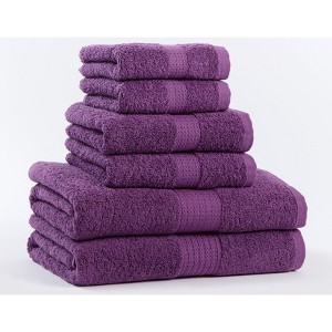 BrylaneHome BH Studio 6 Piece Bath Towel Set - 1 of 3