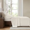 Harbor House 4Pcs 100% Premium Cotton Solid Sheet Set, 400TC Luxury Sateen Textile Smooth Touch Bedding Set with Matching Sham - 2 of 4