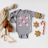 The Juniper Shop Coquette Santa Chart Baby Long Sleeve Bodysuit - 2 of 3