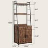 Bakers Rack with Drawer 70.8" Baker Rack with Cabinet Tall Bar Cabinet Industrial Kitchen Stand with Storage Large - 2 of 4