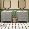 Grungis Bathroom Vanity with Ceramic Sink Combo,Freestanding Single Vanity Set with 3 Drawers,Bathroom Storage Cabinet with Wood Frame - 2 of 4