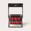 Buffalo Check Outdoor Foldable Chair with Cooler Red/Black - Woolrich x Target - 2 of 4