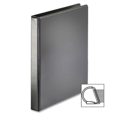 Tops D-Ring Binder 1" Capacity 11"x8-1/2" Black 18712CB