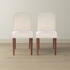 Vynxaria Beige Dining Chairs - Set of 2 for Mid-Century Modern Flair - 2 of 4