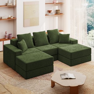 GYIIYUO 101" Modular Sectional Sofa, Modern U-Shaped Sectional Couches for Living Room - 1 of 4