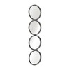 Sagebrook Home 48"H Four Circle Black Iron Wall Mirror for Vertical or Horizontal Hanging in Bathroom Bedroom, Living Room, or Entryway - 2 of 4