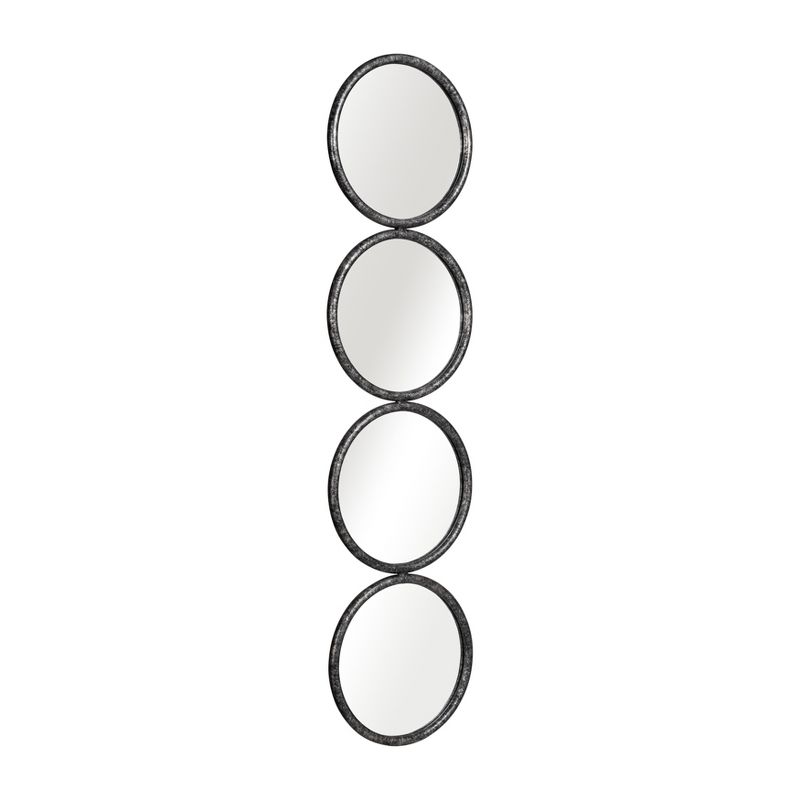 SAGEBROOK HOME 48&#34; 4-Mirrored Circles Black, 2 of 7