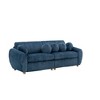 JUJABU 84" Corduroy Modern Sofa, Sectional Love Seat Couch with Upholstered - 2 of 4