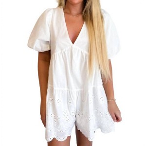 Women's New Beginnings Romper - Sky to Moon - 1 of 2