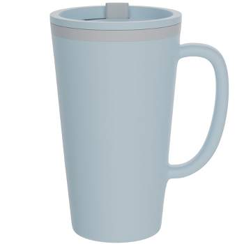 Copco Cone Double Wall Insulated Coffee Mug with Handle, Durable & BPA-Free Reusable Plastic, 16 oz.