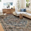Area Rugs for Living Room Bedroom Non Slip Machine Washable Soft Vintage Rugs Low Pile Large Rug for Dining Room Office Nursery - 2 of 4
