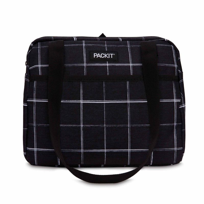 Packit Freezable Hampton Lunch Bag - Black Grid, 1 of 13