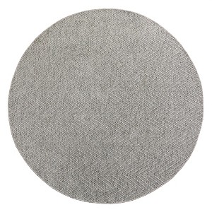 TOWN & COUNTRY BASICS Pax Herringbone Textured Solid Everwash Washable Area Rug - 1 of 4