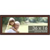 PosterPalooza | Panoramic Simple Brown Picture Frame - UV Acrylic, Foam Board Backing, Hanging Hardware - 2 of 4