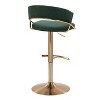 LumiSource Set of 2 Jie Adjustable Swivel Barstools - image 4 of 4