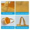 Unique Bargains Cotton Sturdy Reusable Mini Lunch Canvas Tote Bag with Handles 1 Pc - 4 of 4