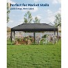 10x20FT Pop Up Canopy Tent, Folding Tent Shelter with 6 Removable Sidewalls, Easy Setup Outdoor Canopy, Height Adjustable Shelter Gazebos - 3 of 4