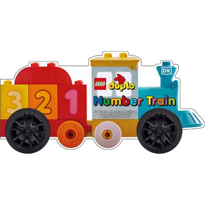 Lego Duplo Number Train - (Wheelie Books) by  DK (Board Book)