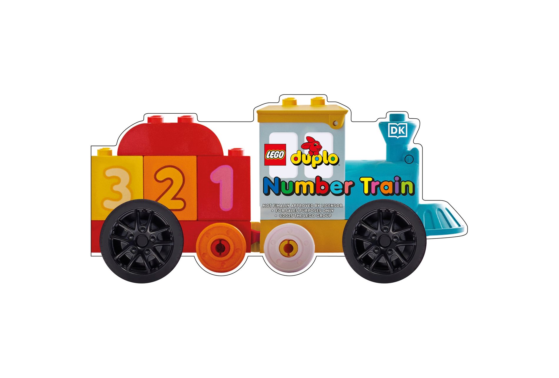 Lego Duplo Number Train - (Wheelie Books) by  DK (Board Book)