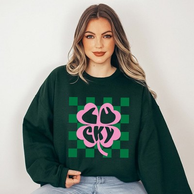 Simply Sage Market Women's Graphic Sweatshirt Luck With Shamrock