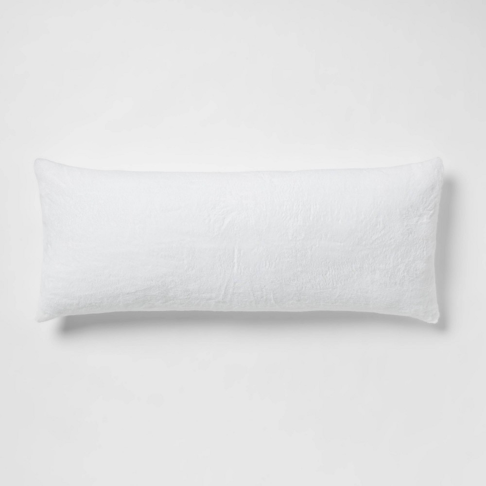 Plush Body Pillow Cover Fresh White - Room Essentials