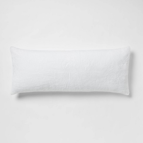 ROOM ESSENTIALS Cut Plush Body Pillow CoverGray 