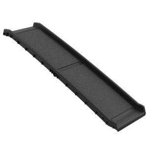Dog Ramp - 61-Inch Folding, Nonslip Pet Ramp for Dogs to Get into Cars, Trucks, SUVs, or RVs - Portable Pet Ramps with Raised Side by PETMAKER (Black) - 1 of 4