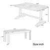 NicBex Dining Table Set for 4 Rustic Kitchen Table with MDF Tabletop, 4 Wooden Benche for Kitchen and Dining Room - image 2 of 4