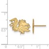 Black Bow Jewelry 14k Yellow Gold Plated Sterling Silver South Carolina Gamecocks NCAA Post Earrings - 2 of 3