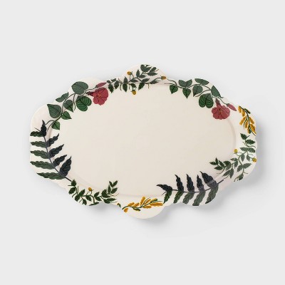 Latino Heritage Month 11"x16" Decorative Scalloped Edge Serving Platter