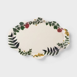 Latino Heritage Month 11"x16" Decorative Scalloped Edge Serving Platter - 1 of 3