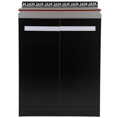 JAM Paper Stay-Flat Photo Mailer Envelopes w/Self-Adhesive Closure 11x13.5 BK V0144389B