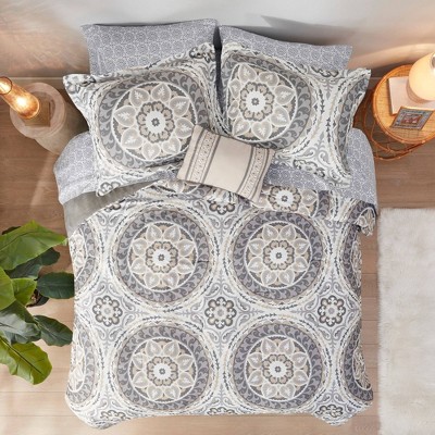 Taupe Nepal Medallion Complete Multiple Piece Comforter Set (twin) - 7 ...