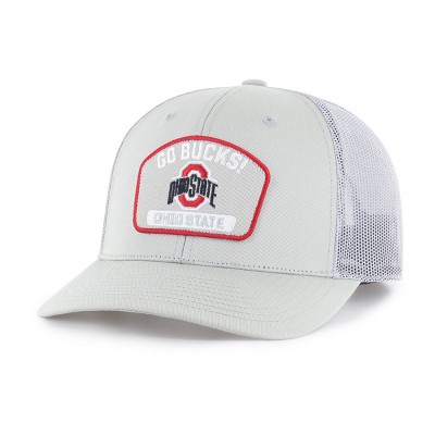 NCAA Ohio State Buckeyes Trucker Hard Mesh Snapback Hat - Gray