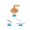Unique Bargains Zinc Alloy Wall Mounted Screw Hooks Rust Resistant Curtain Holdback 2 Pcs - 3 of 4