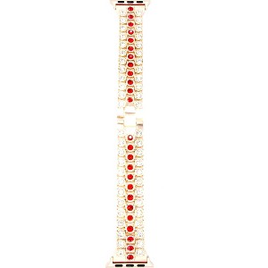 Worryfree Gadgets Metal Band for Apple Watch with Full Diamond Rows - Two Size Option - 1 of 1