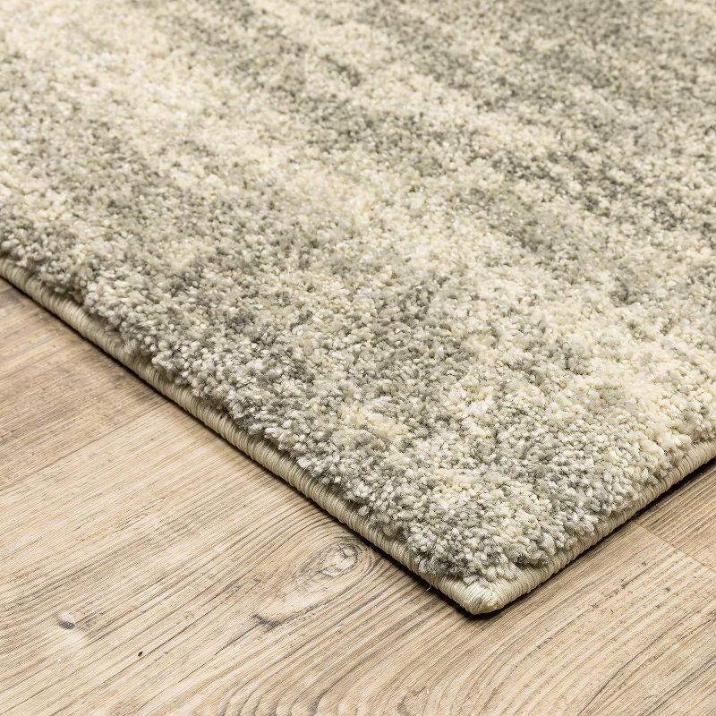 Oriental Weavers Astor Collection Fabric Grey/Beige Distressed Pattern- Living Room, Bedroom, Home Office Area Rug, 7'10" X 10'10", 2 of 3